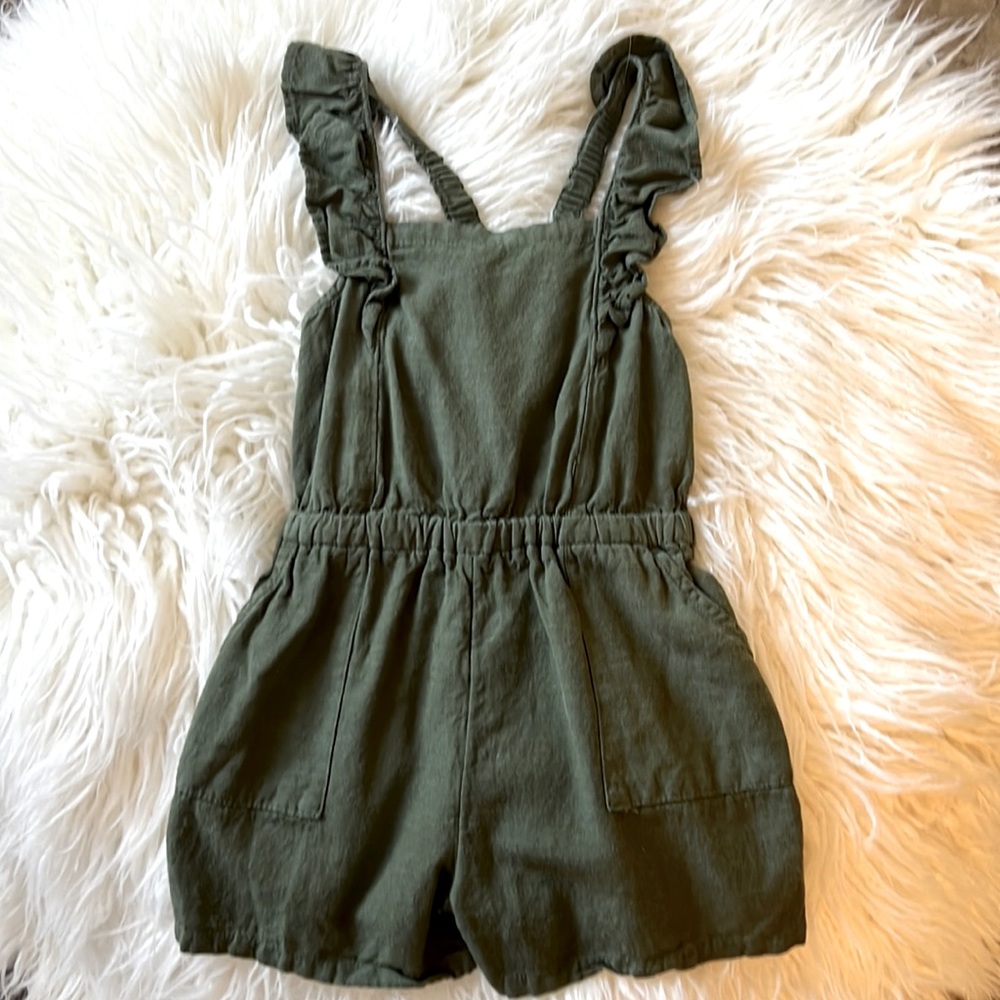 Linen girls romper 4T